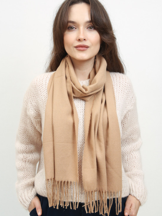Sciarpa basic da donna beige