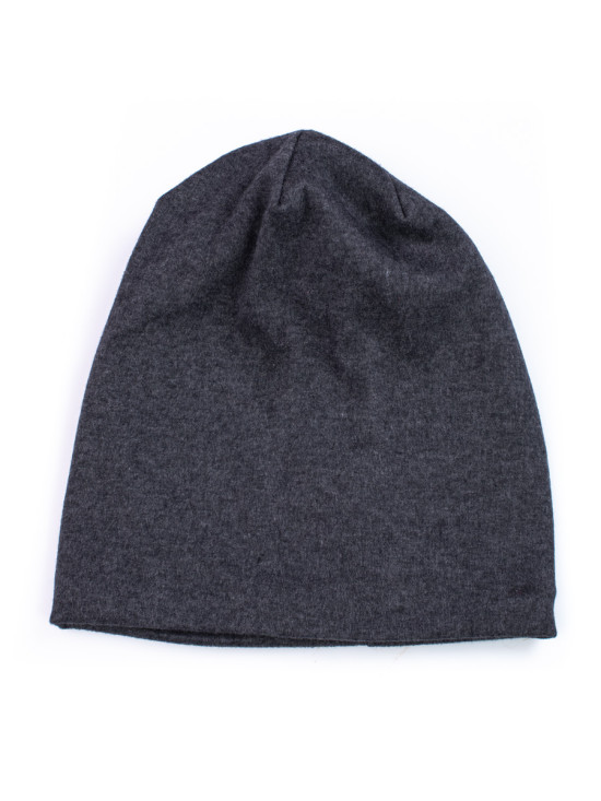 Berretto in cotone grigio scuro