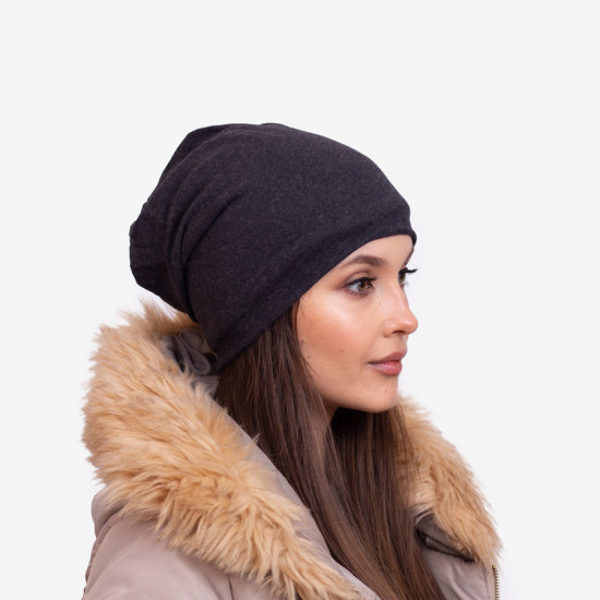 Berretto in cotone nero