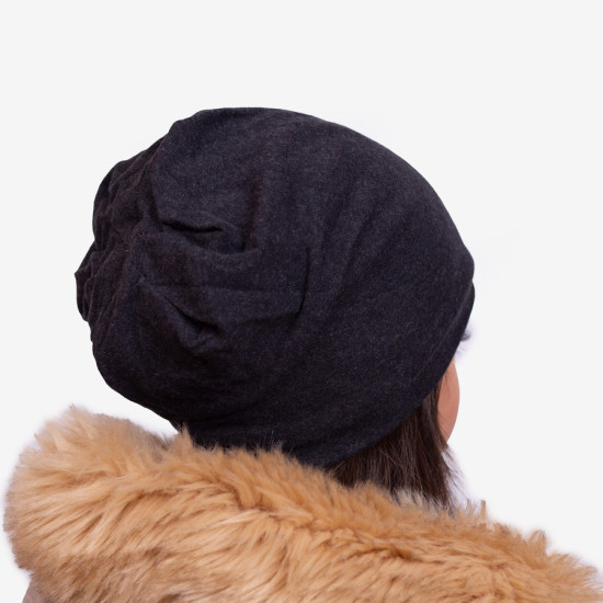 Berretto in cotone nero