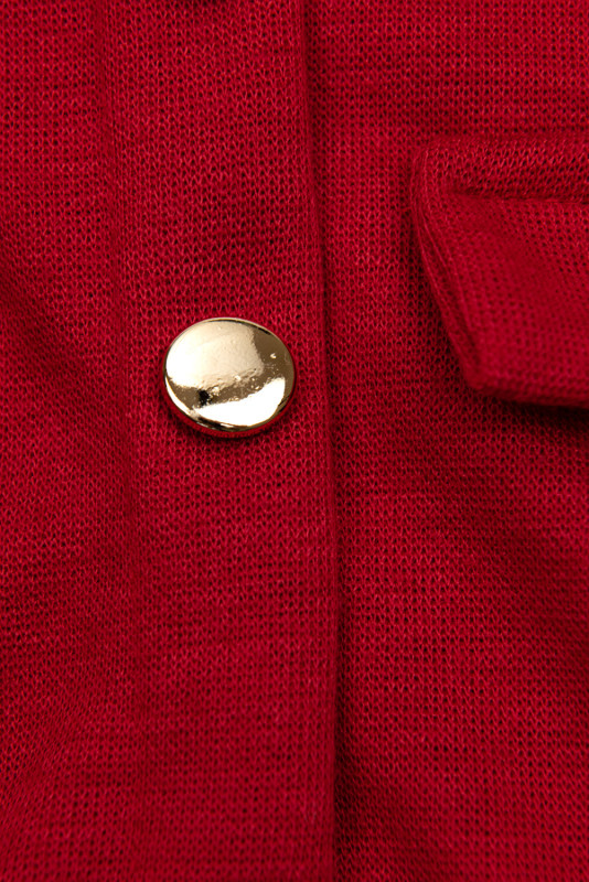 Abito da ragazza rosso con cintura
