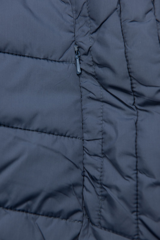Giacca trapuntata di transizione blu jeans