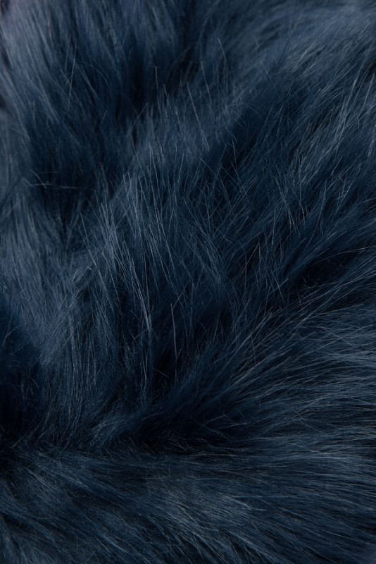 Giacca trapuntata di transizione blu jeans