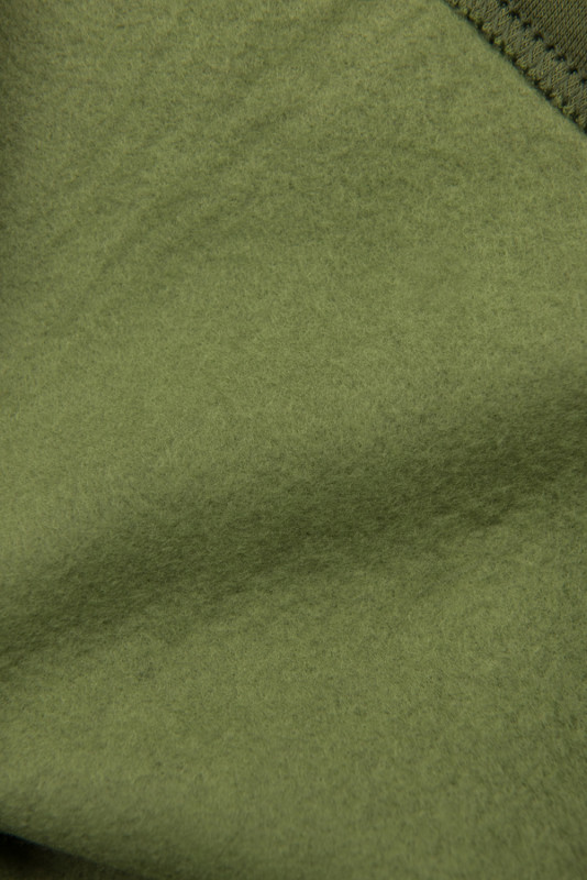 Felpa estesa kaki/grigio