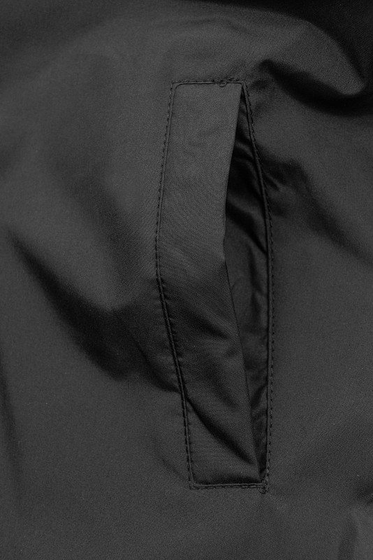 Parka trapuntata doppia faccia nera