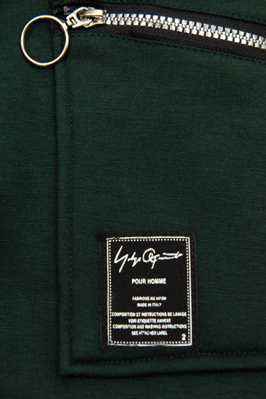 Felpa sportiva allungata verde smeraldo