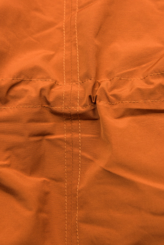 Parka invernale doppia faccia mattone/blu