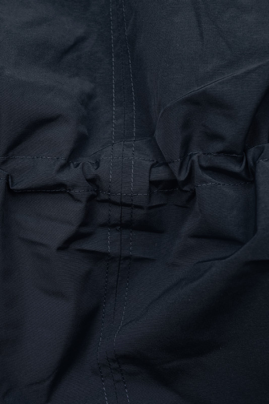 Parka invernale doppia faccia blu scuro/arancio