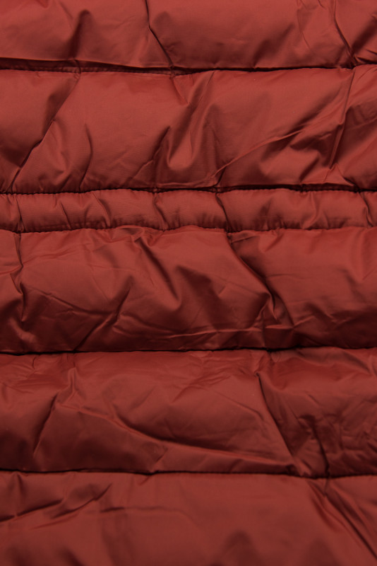 Parka invernale doppia faccia rosso mattone/marrone