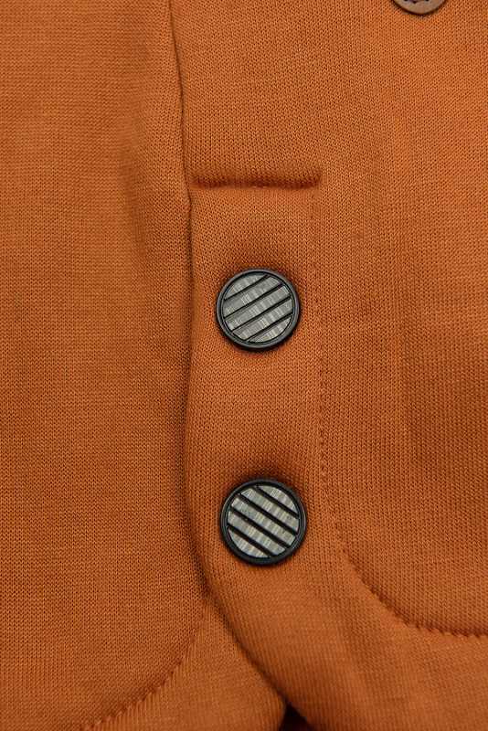 Felpa terracotta con vita modellata