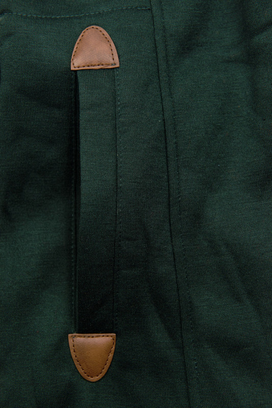 Felpa verde smeraldo con vita modellata