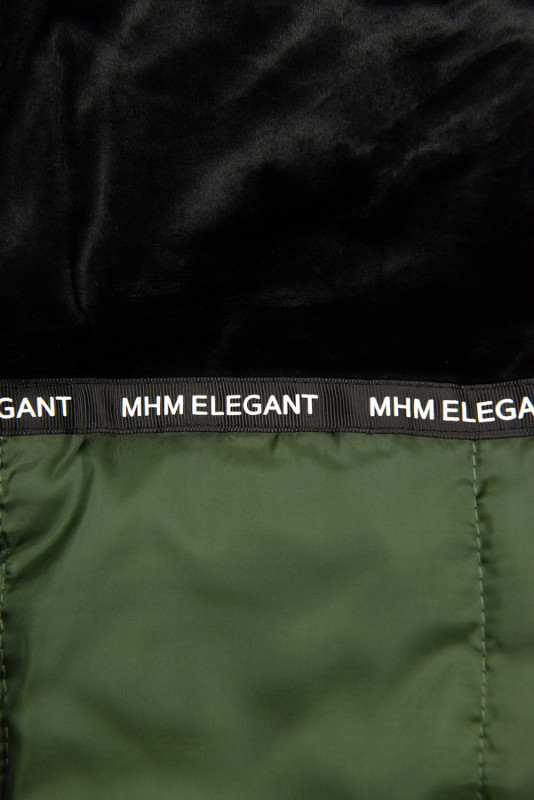 Parka verde army con ecopelliccia staccabile