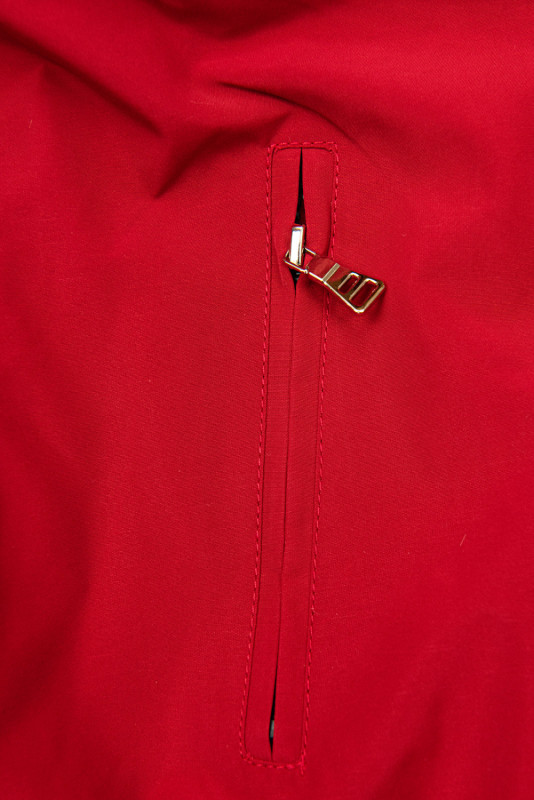 Parka invernale rosso/nero con fodera removibile