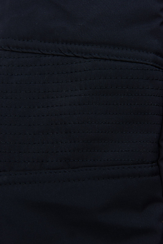 Giacca invernale blu scuro con cintura