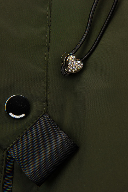 Cappotto/parka di transizione kaki