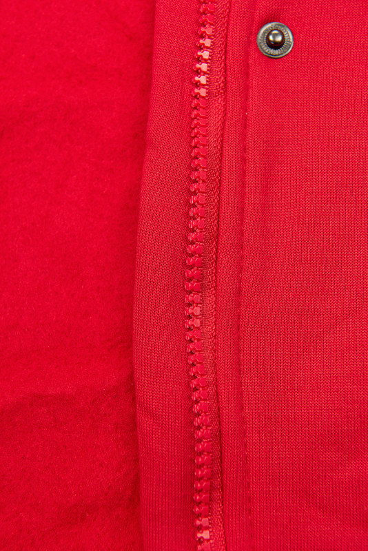 Felpa dal taglio esteso rossa