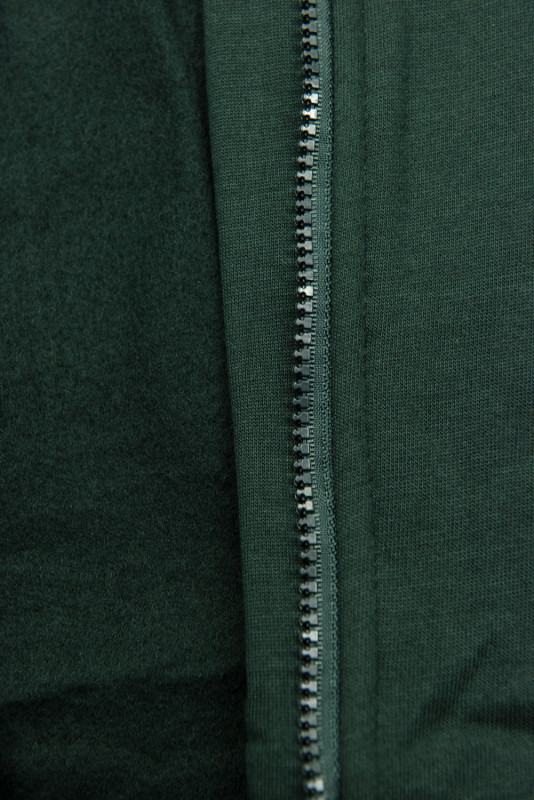 Felpa dal taglio esteso verde scuro