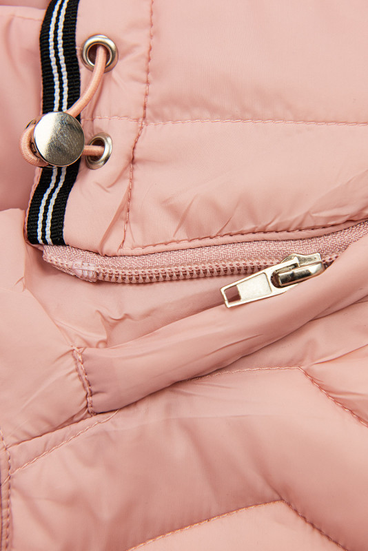 Giacca leggera di transizione rosa chiaro