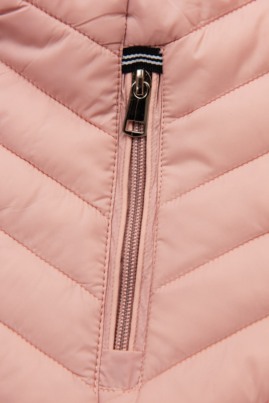 Giacca leggera di transizione rosa chiaro