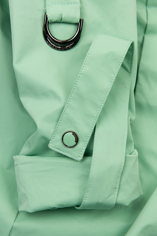 Cappotto di transizione verde primaverile