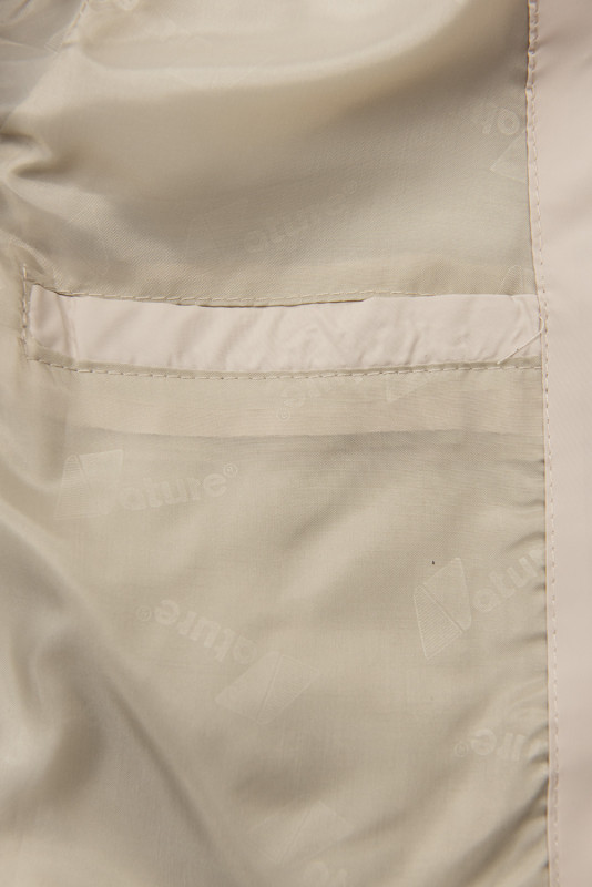 Giacca di transizione dal taglio allungato beige