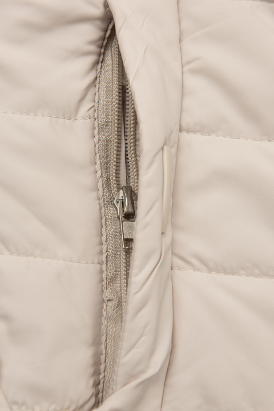 Giacca di transizione dal taglio allungato beige