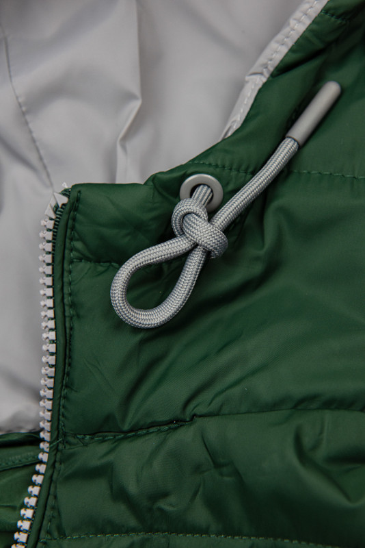 Giacca leggera trapuntata verde scuro