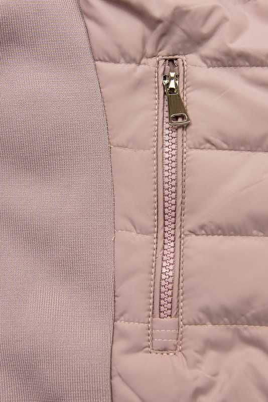 Giacca di transizione doppia faccia rosa