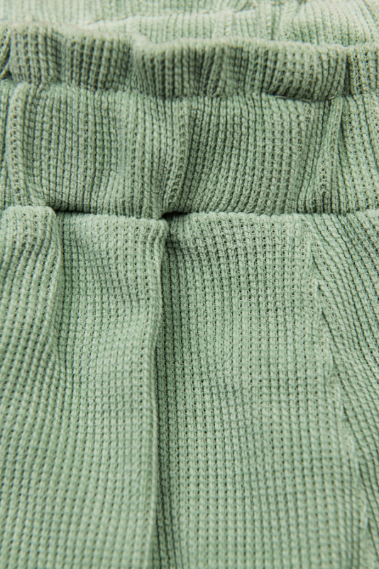 Pantaloni casual verde chiaro con elastico in vita