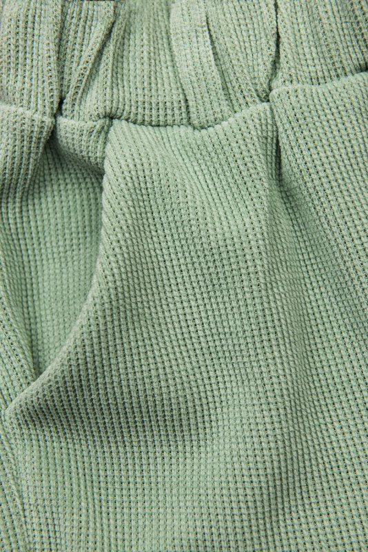 Pantaloni casual verde chiaro con elastico in vita