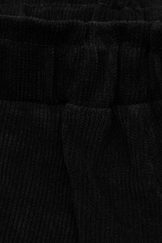 Pantaloni casual neri con elastico in vita
