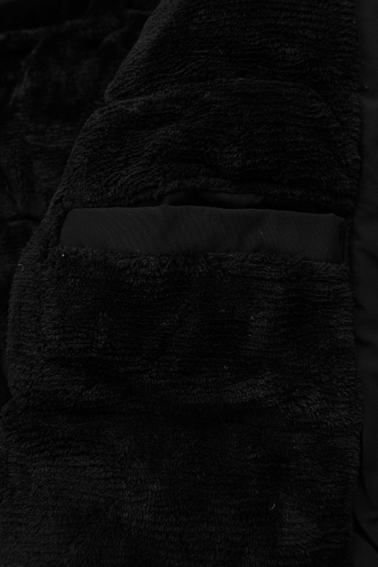 Giacca invernale da ragazzo nera/kaki