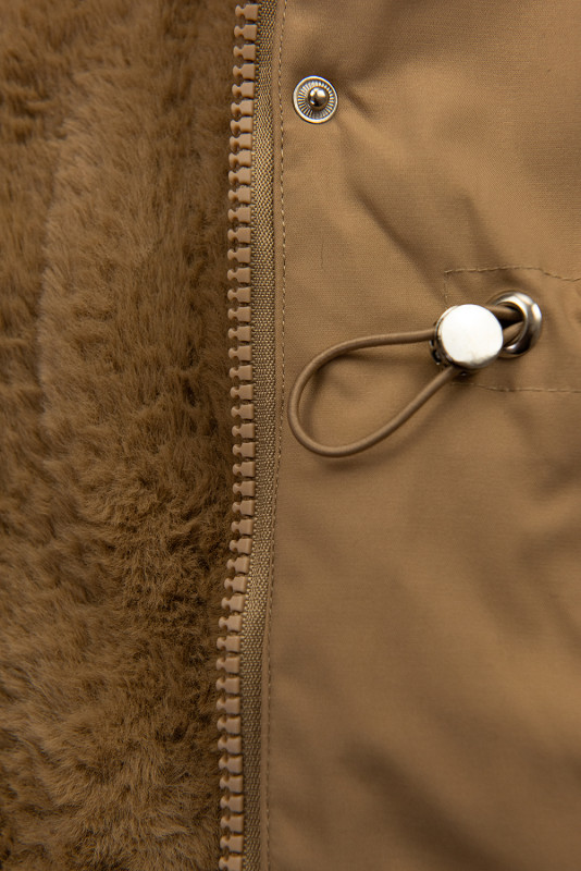 Parka invernale marrone per bambini