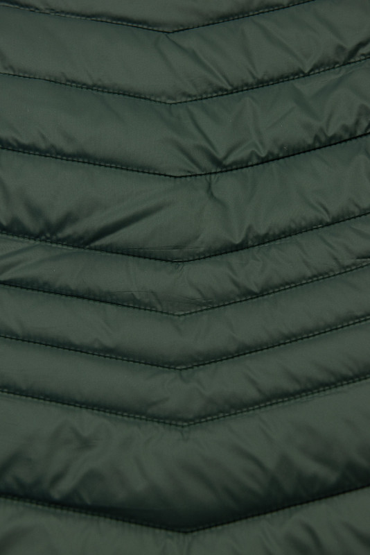 Gilet verde scuro dal taglio corto