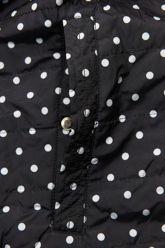 Parka a pois nera