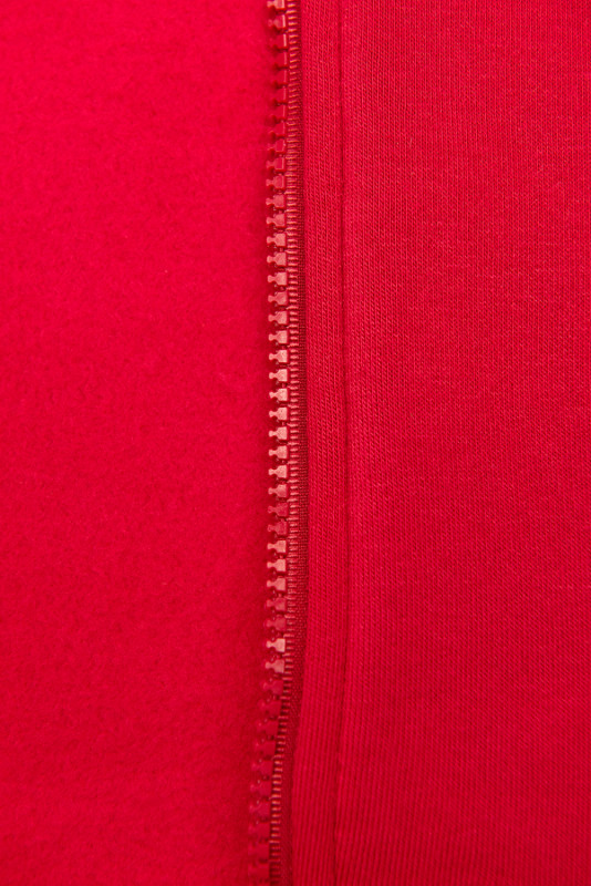 Tuta con cappuccio floreale rossa