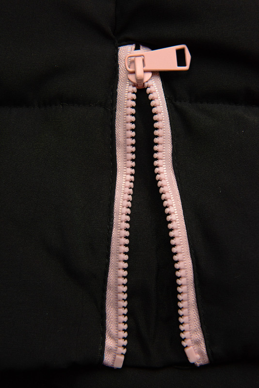 Giacca invernale per bambini nera/rosa
