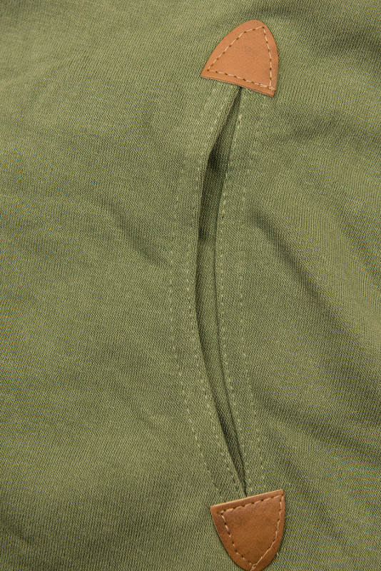 Felpa verde taglio slim