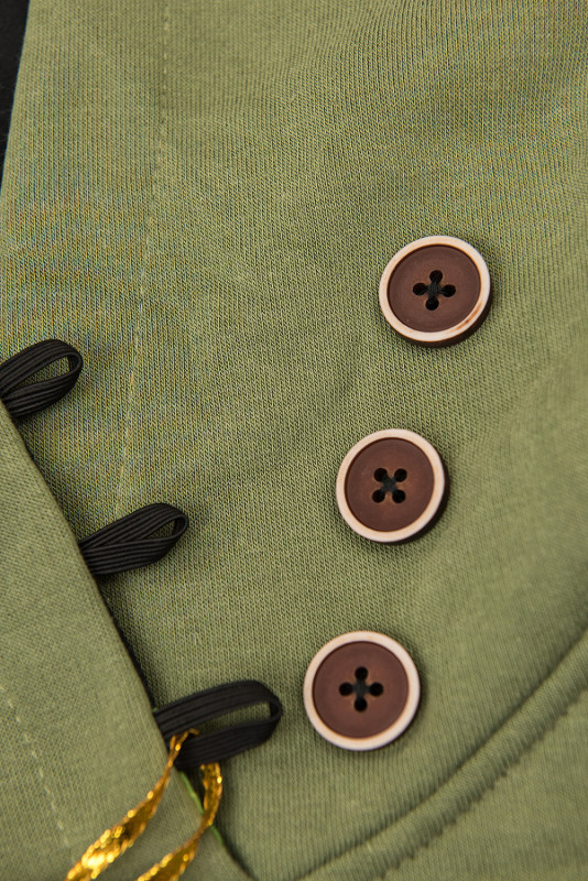 Felpa verde taglio slim