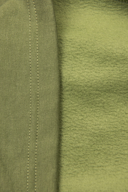 Felpa verde taglio slim