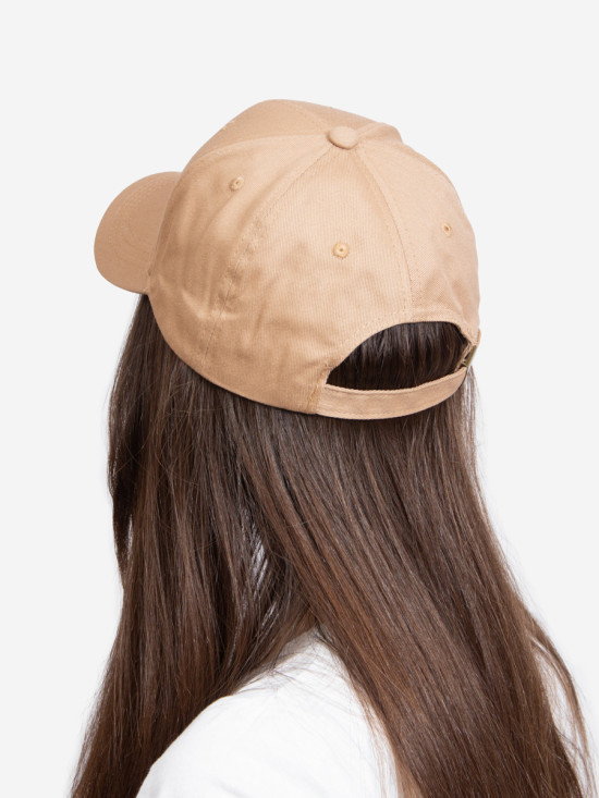 Cappellino beige dal taglio basic