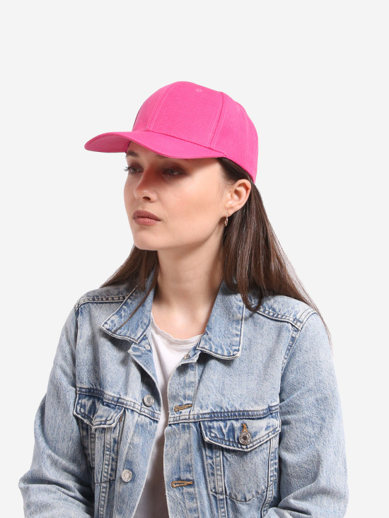 Cappellino rosa scuro dal taglio basic