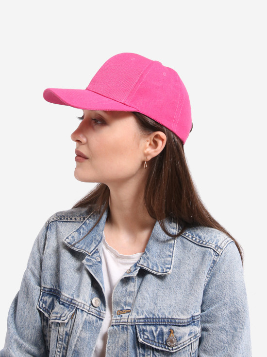 Cappellino rosa scuro dal taglio basic