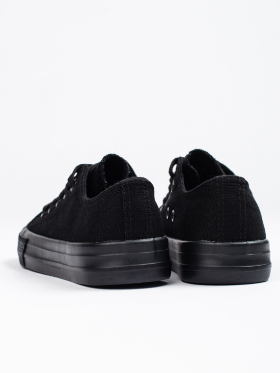 Sneakers classiche per bambini con allacciatura nere