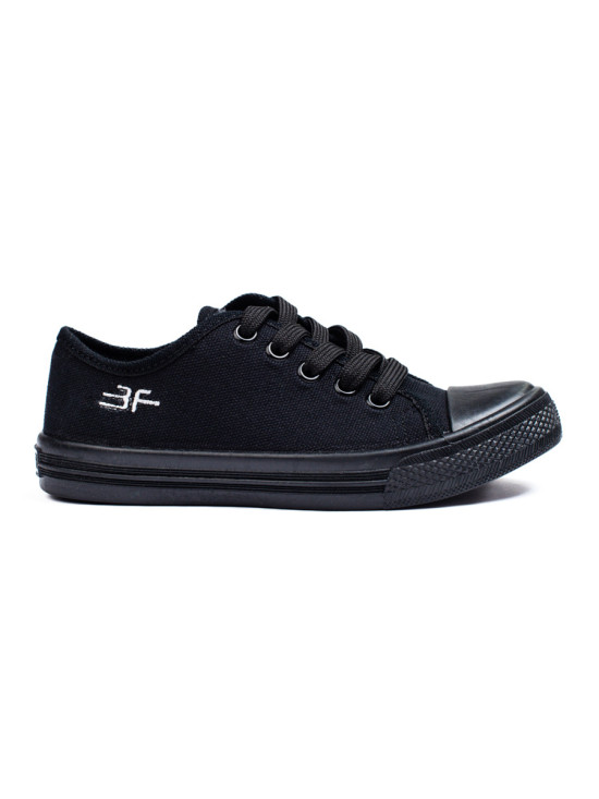 Sneakers in tela per bambini nere