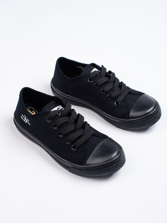 Sneakers in tela per bambini nere