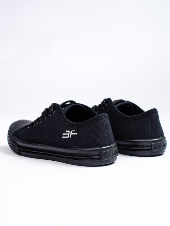 Sneakers in tela per bambini nere