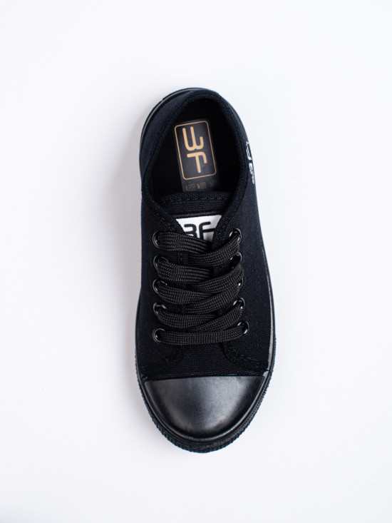 Sneakers in tela per bambini nere