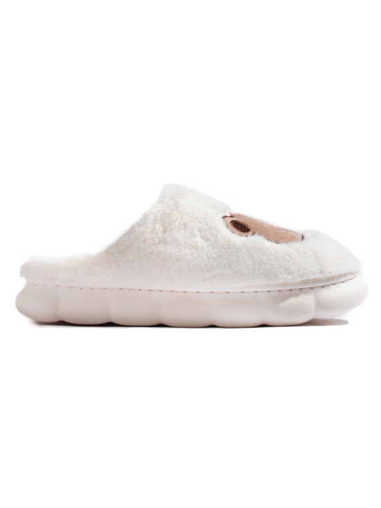 Pantofole in pelliccia bianche TEDDY