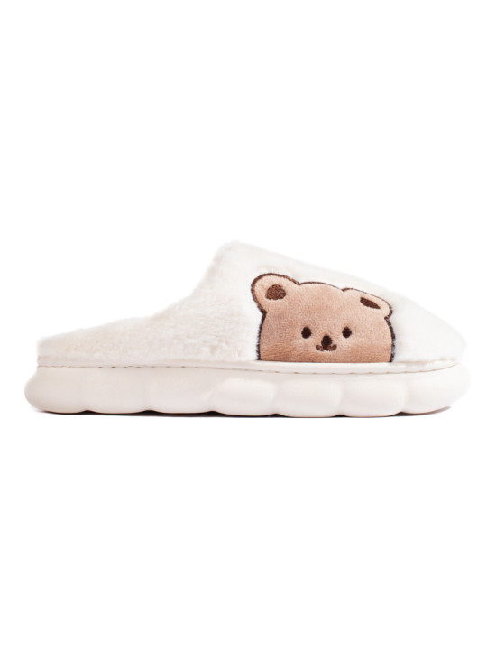 Pantofole da donna bianchi BEAR